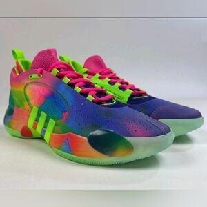 Adidas D.O.N. Issue 5 Rainbow Tie Dye Basketball Shoes Sneakers IH8345 Women 8